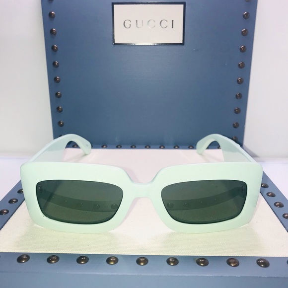 Gucci Ship Same Day Gg0811s Green/Green (003 Su) Sunglasses - Picture 13 of 15
